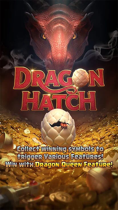 Tela de jogo do slot Dragon Hatch, da PG Soft