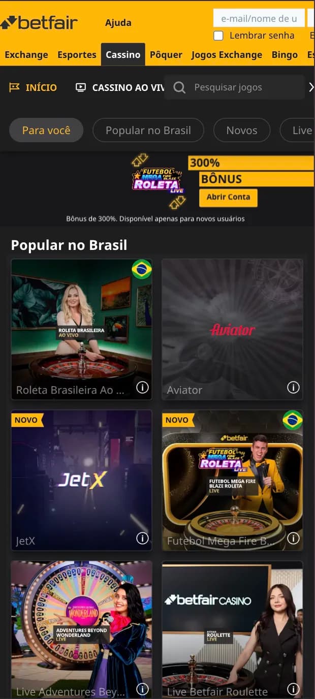 Cassino betfair e os slots que os apostadores encontram