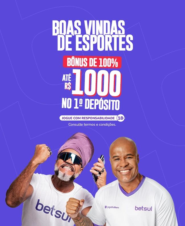 Print do bônus de boas-vindas da Betsul