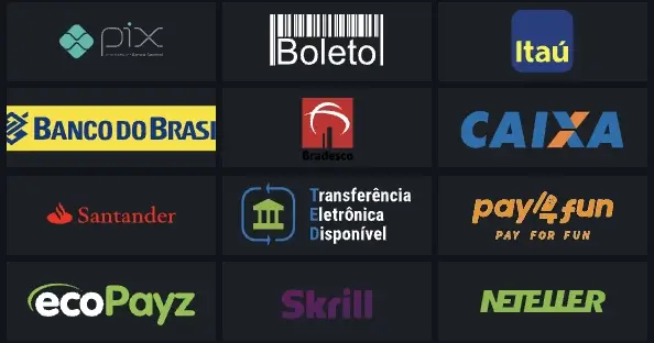 Métodos de pagamento da Betano Brasil